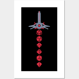 Ruby Dice Sword of the Blood Hunter Tabetop RPG Posters and Art